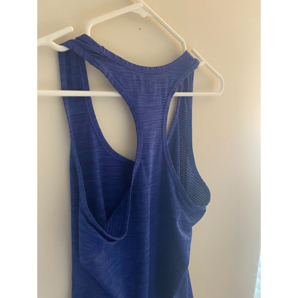 Athleta Womens Racerback Tank Top Blue Space Dye Athletic Workout Shirt S - Picture 7 of 8